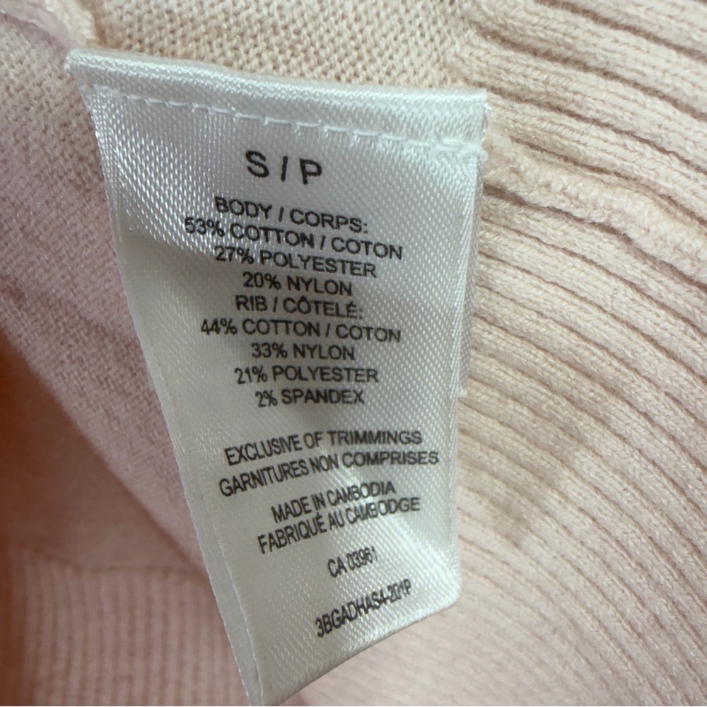 DENVER HAYES Light peach nude V-Neck Women's Sweater size small - Picture 13 of 14